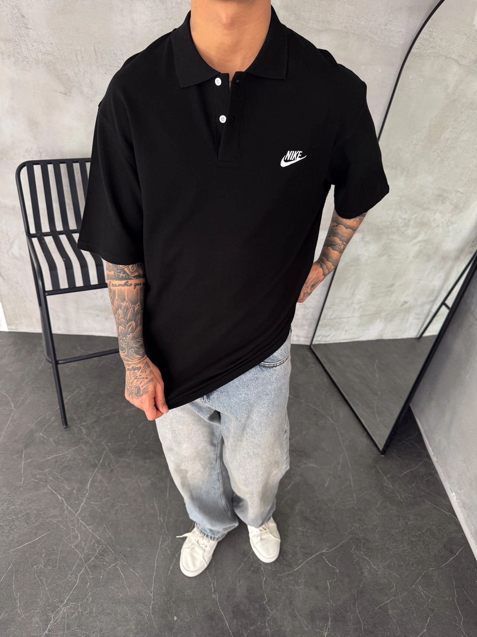 Polo Yaka Nk Tshirt Siyah