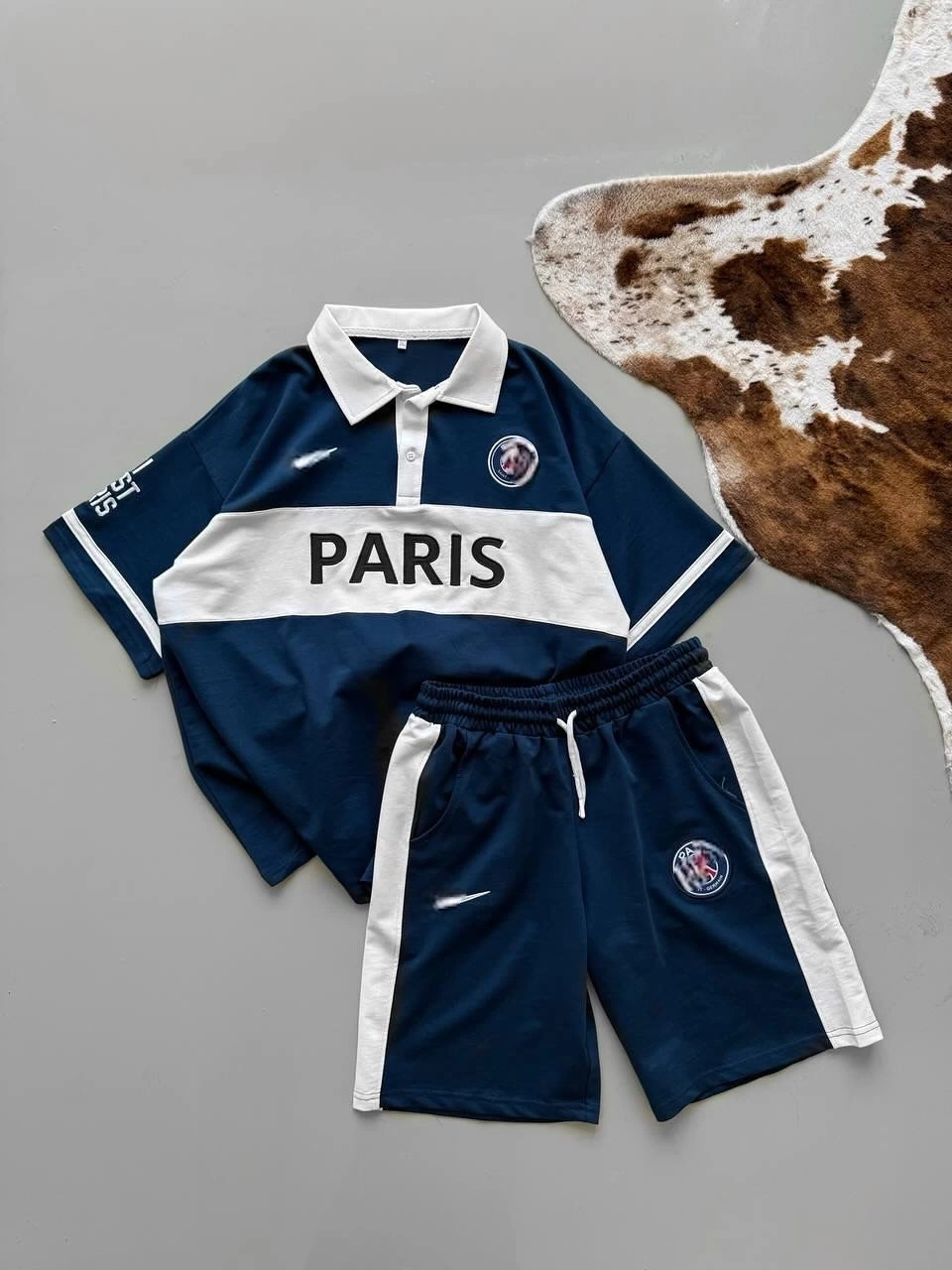 PRS Unisex Şortlu Takım-Lacivert