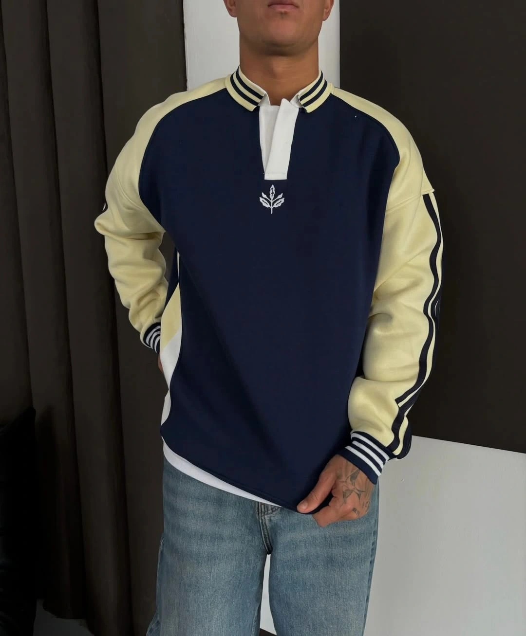 Ribana Detay Polo Yaka Sweatshirt - FB