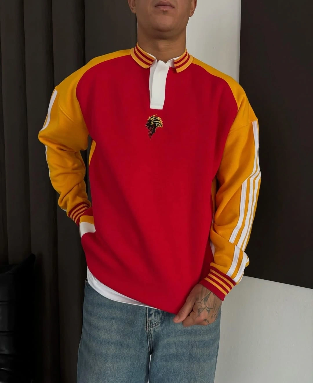 Ribana Detay Polo Yaka Sweatshirt - GS