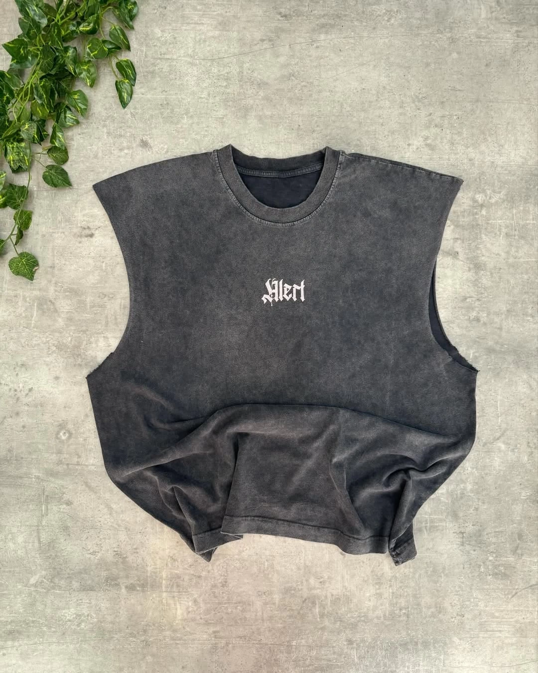 Rose Oversize Yıkamalı Sıfır Kol Tshirt