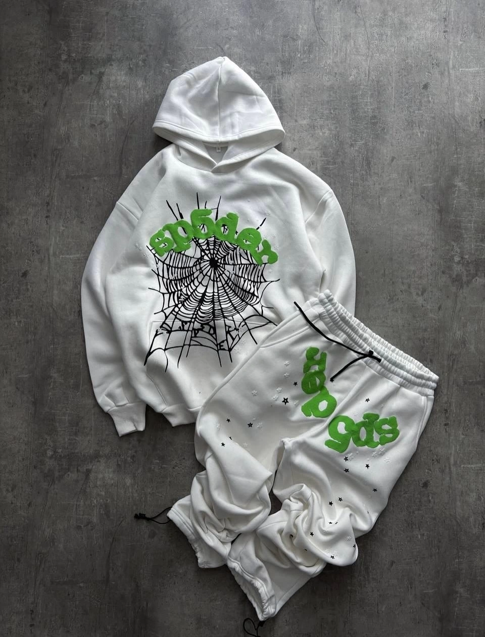 Spider Oversize Eşofman Takım Beyaz