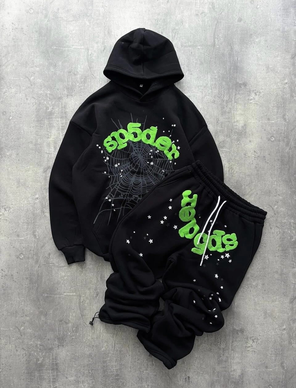 Spider Oversize Eşofman Takım Siyah