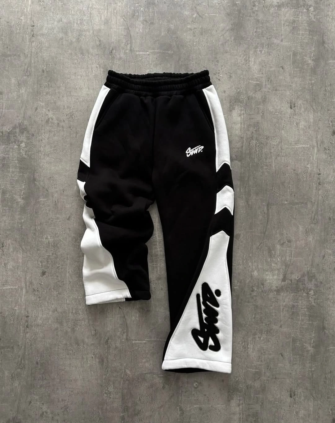 Sw Baggy Paça Detay Eşofman - Siyah