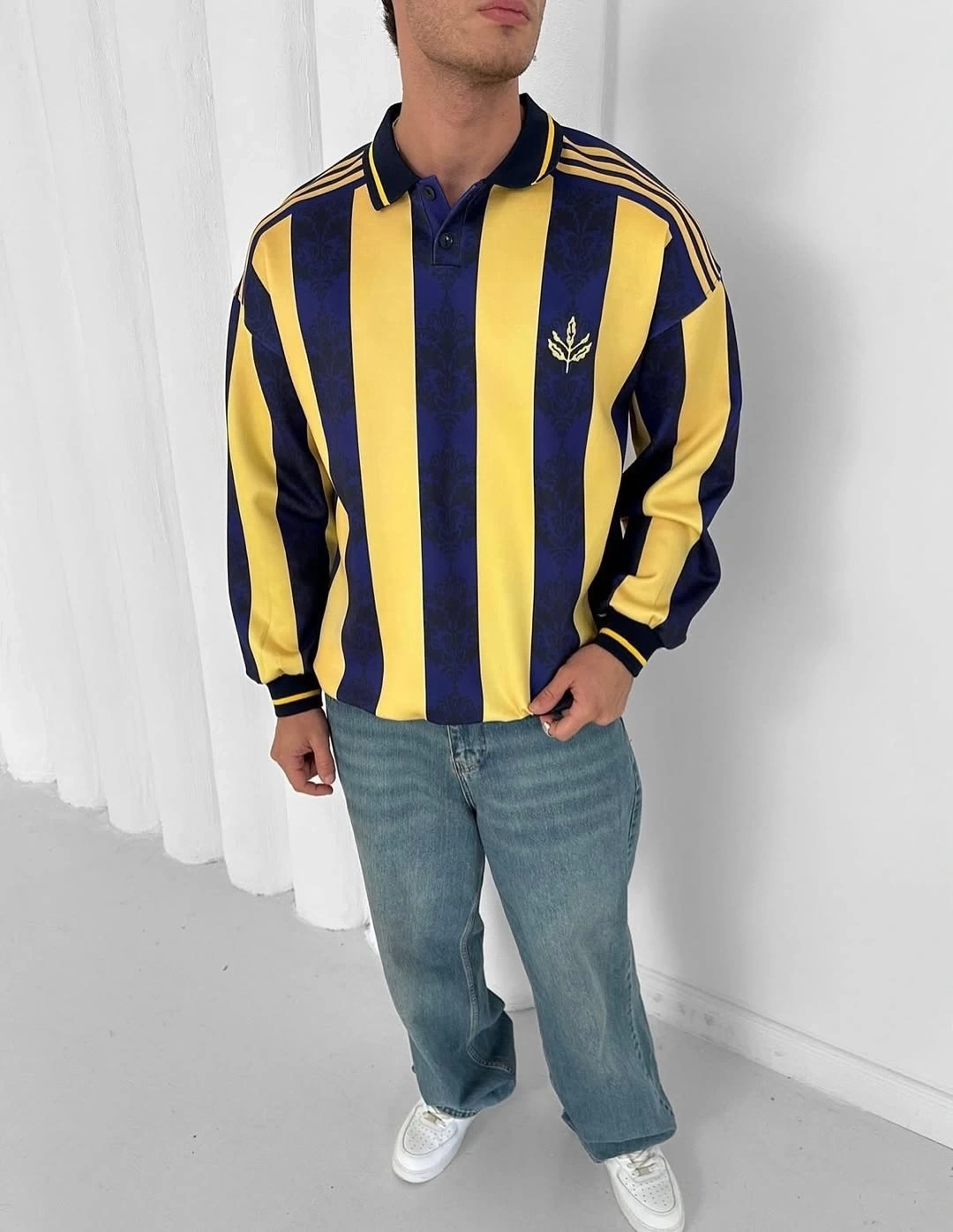 Taraftar Unisex Oversize Polo Yaka Sweatshirt FB