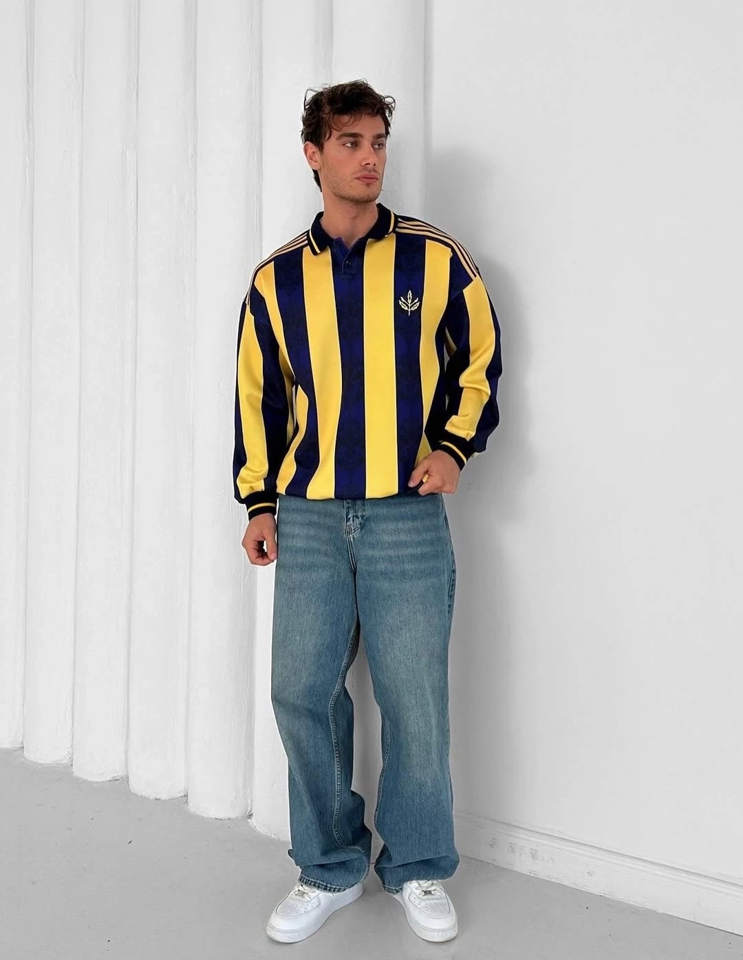 Taraftar Unisex Oversize Polo Yaka Sweatshirt FB