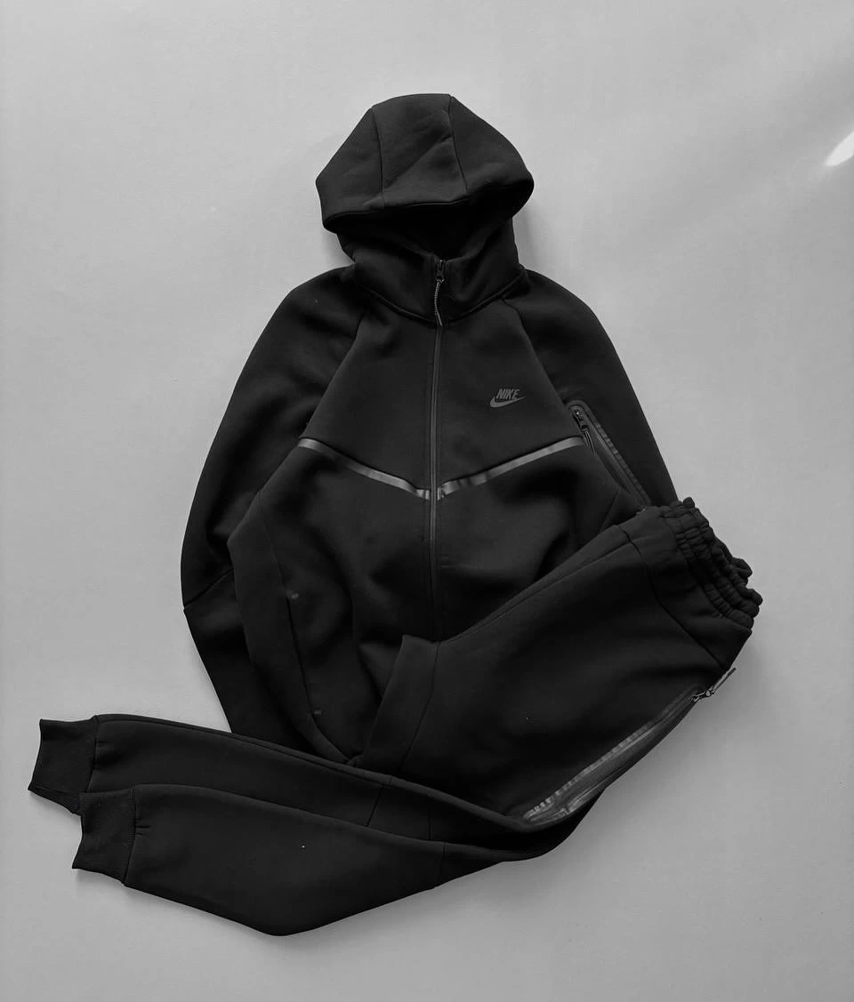 Tech Spor Eşofman Takım Siyah