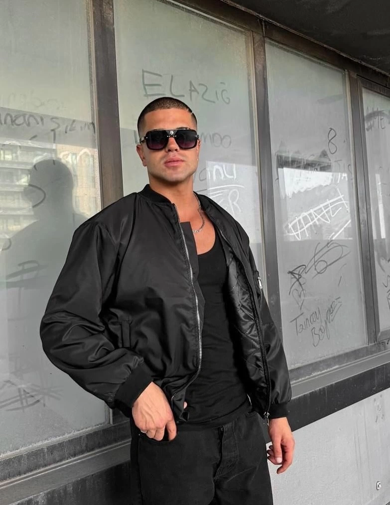 Unisex Bomber Ceket Siyah