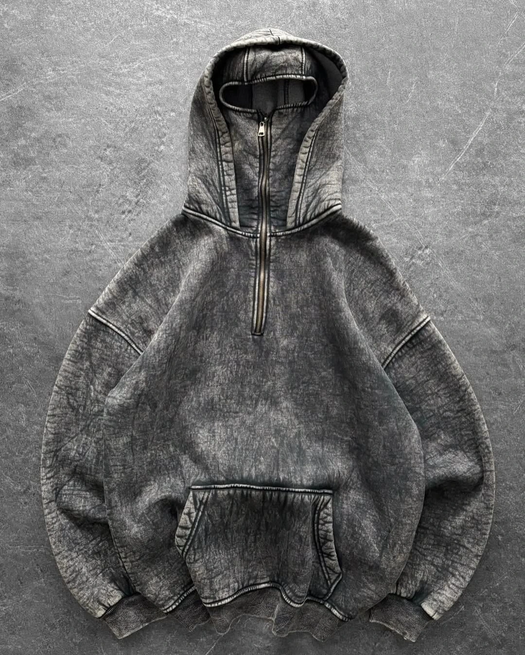 Yıkamalı Kar Maske Unisex Hırka