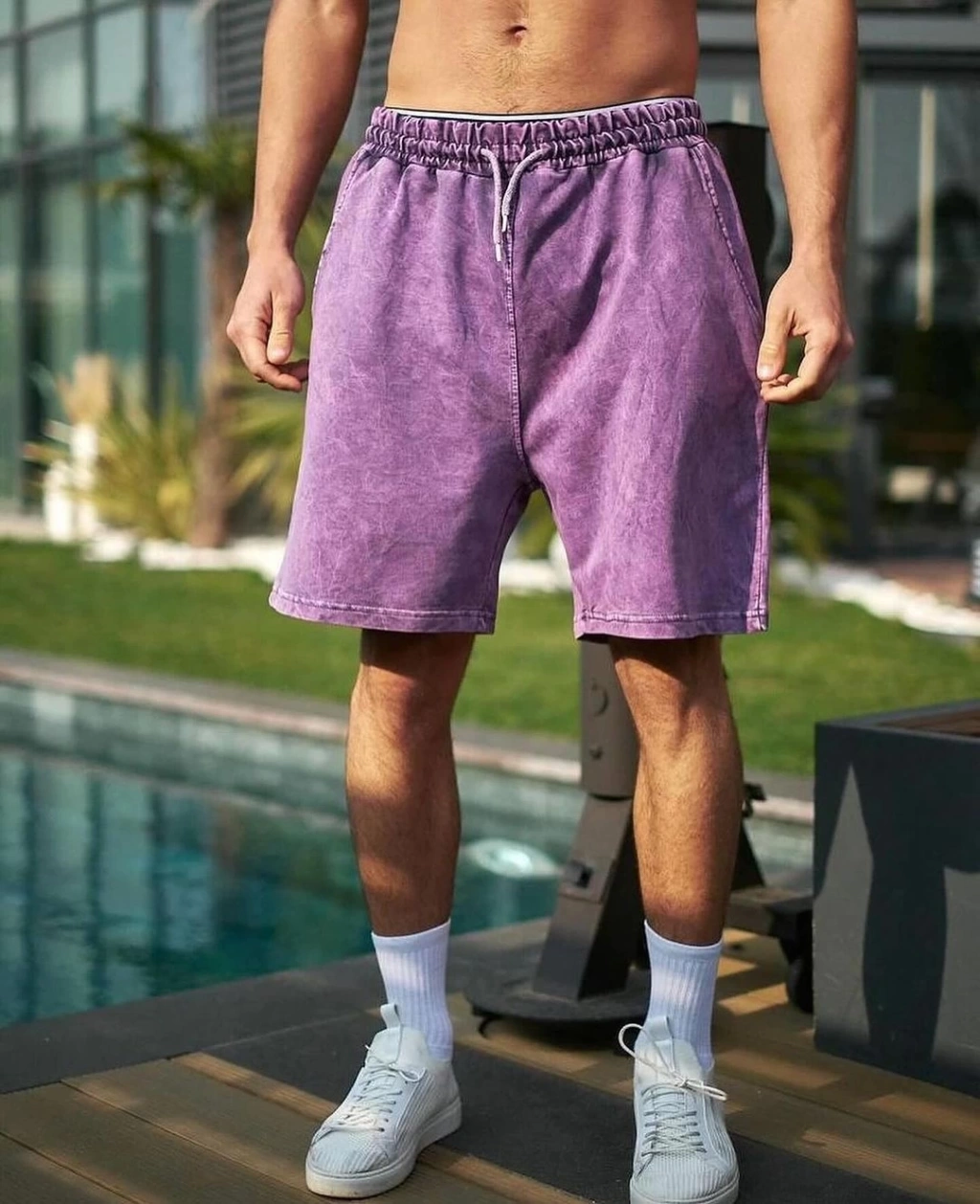 Yıkamalı Unisex Oversize Şort