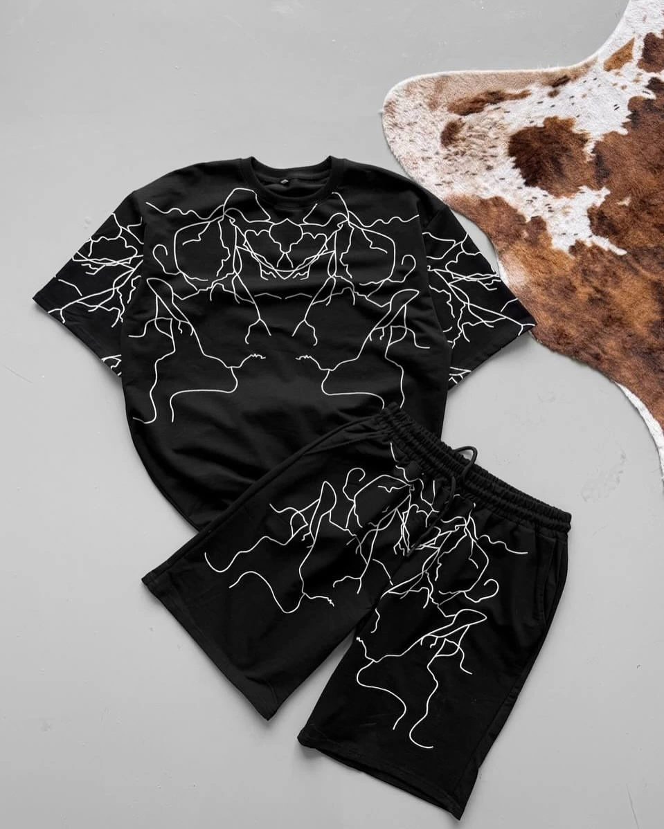 Yıldırım Desen Şortlu Takım