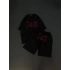 153 Unisex Oversize Şortlu Takım - Siyah