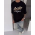 Sw Oversize Baskı Tshirt Siyah