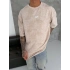 Basic Yıkamalı Sw Tshirt Bej