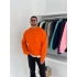Basic Oversize Sweatshirt Turuncu