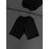Basic unisex oversize şort Siyah