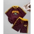 Brazil Unisex şortlu takım - Bordo