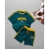 Brazil Unisex şortlu takım - Yeşil