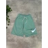 NK Reflektörlü Unisex Oversize Şort - Su Yeşili