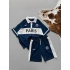 PRS Unisex Şortlu Takım-Lacivert