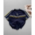 Şeritli Taraftar Unisex Tshirt - FB/LACİVERT