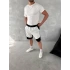 Tech Unisex Oversize Şort - Beyaz