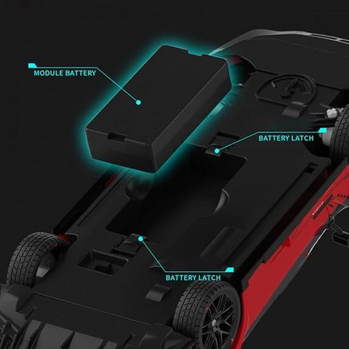 1:14 Hızlı Drift Şarjlı KIRMIZI 4x4 RC Uzaktan kumandalı Yarış Aracı 40 Km/s Hızında Hediyelik Oyuncak