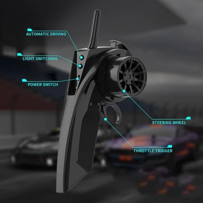 1:14 Hızlı Drift Şarjlı KIRMIZI 4x4 RC Uzaktan kumandalı Yarış Aracı 40 Km/s Hızında Hediyelik Oyuncak