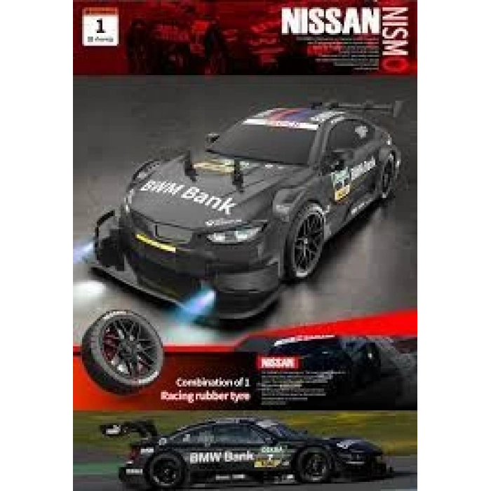 1:16 Hızlı Drift Şarjlı BMW M4 GT3 Spor Araba 4x4 RC Uzaktan kumandalı Yarış Aracı 40 Km/s Hızında Hediyelik Oyuncak