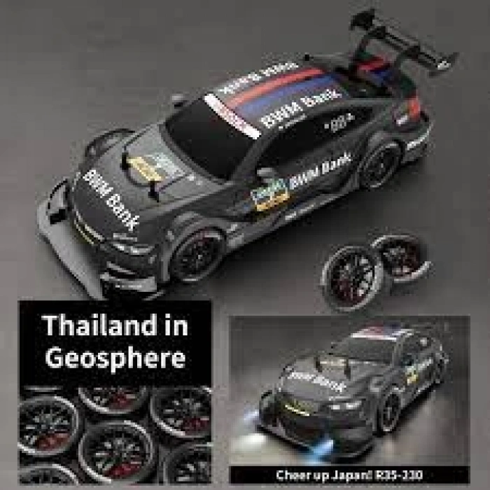 1:16 Hızlı Drift Şarjlı BMW M4 GT3 Spor Araba 4x4 RC Uzaktan kumandalı Yarış Aracı 40 Km/s Hızında Hediyelik Oyuncak