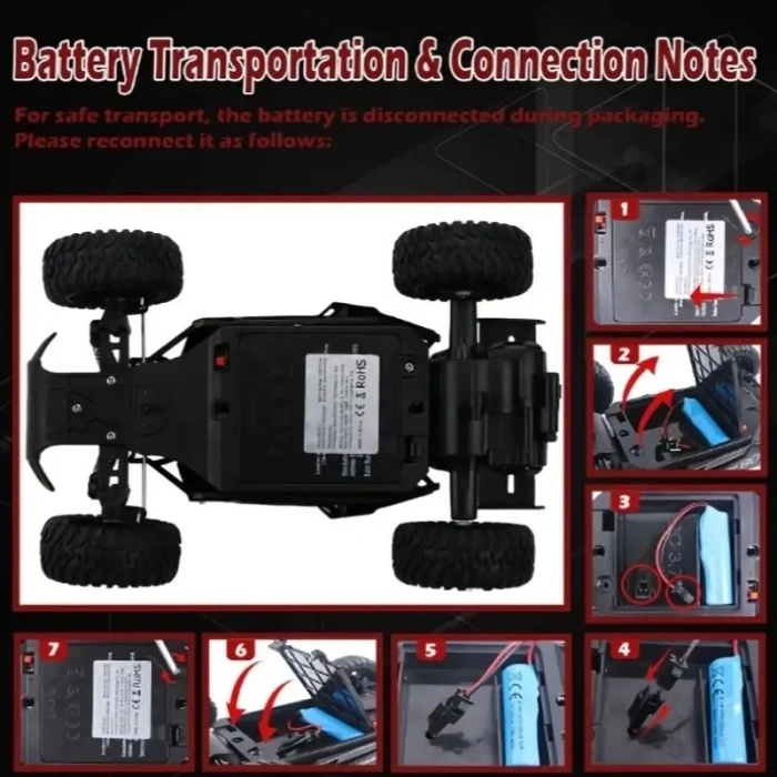 1:16 Off Road Şarjlı RC Uzaktan kumandalı TURUNCU Arazi Aracı 5 Kanallı Tek Bataryalı 20 Km/s Hızında Hediyelik Oyuncak