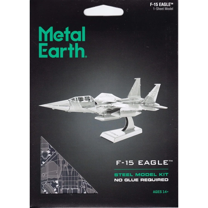 3D Metal Maket Bulmaca Puzzle F15 Figther modeli kitleri 14+ Yaş