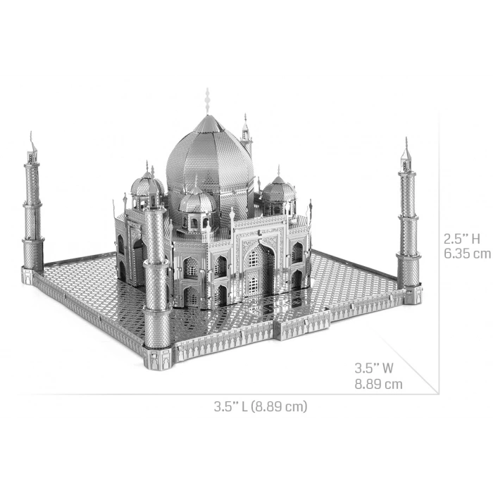 TAÇ MAHAL HİNDİSTAN 3D Metal Maket Bulmaca Puzzle modeli kitleri DIY 14+ Yaş 125+ parça