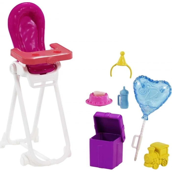 Barbie Skipper Bebek Bakıcısı Bebeği Oyun Seti Parti Temalı FHY97-GRP40