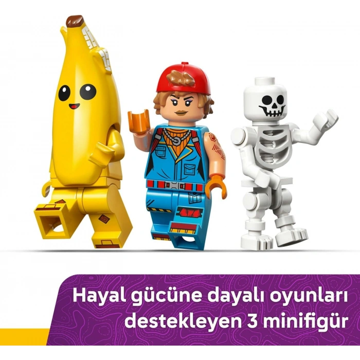 LEGO Fortnite Muzaffer ve Tamirci Çırağının Kampı 77075-7 Yaş ve Üstü Kız ve Erkek Çocuklar için Tamirci Çırağı ve İskelet Dahil Video Oyunu Figürleri İçeren Yaratıcı Oyuncak Yapım Seti (250 Parça)