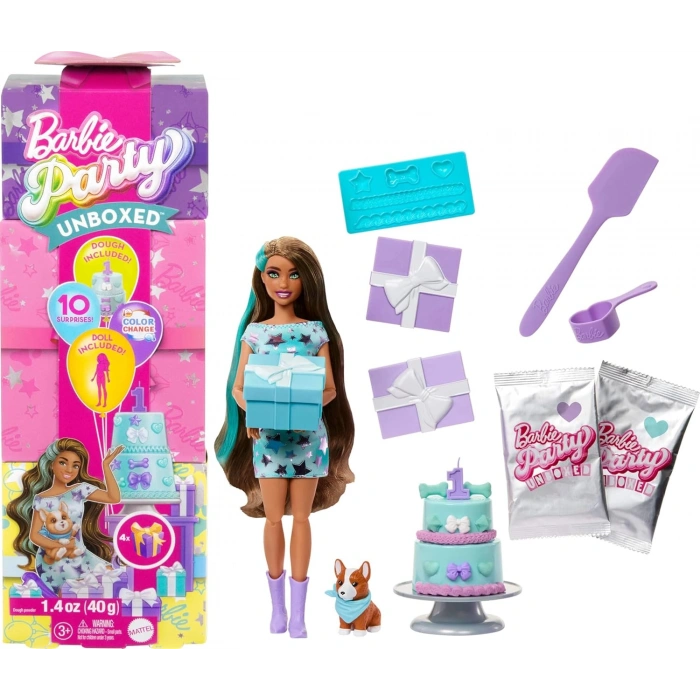 Barbie Parti Paketi Minik Dostumun Doğum Günü Serisi JFG72