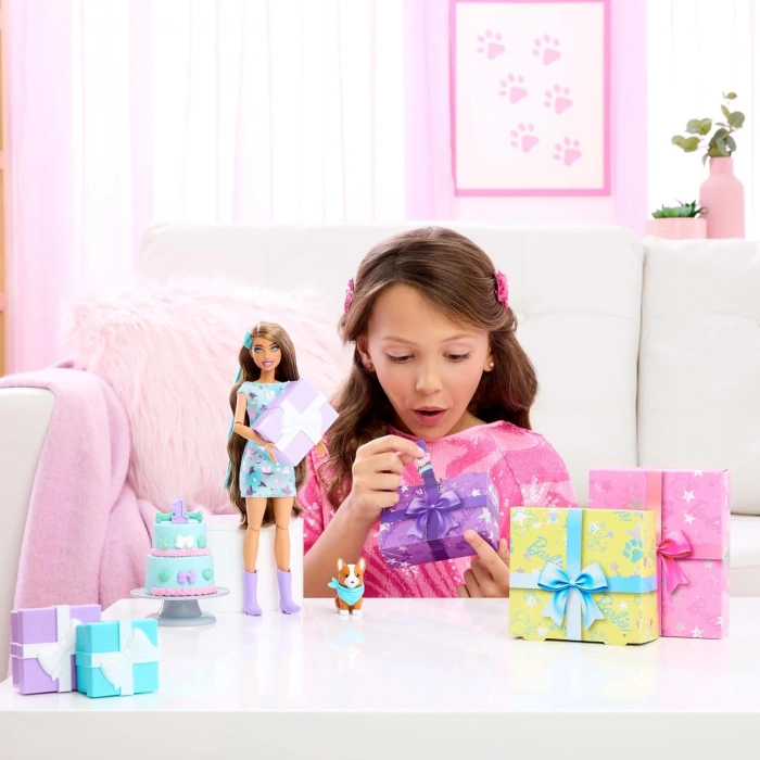Barbie Parti Paketi Minik Dostumun Doğum Günü Serisi JFG72