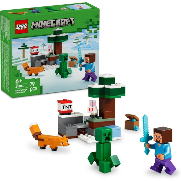 LEGO Minecraft Steve’in Tayga Macerası 21583