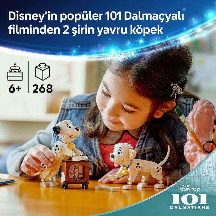 LEGO Disney Classic Lucky ve Penny 101 Dalmaçyalı Köpek Yavruları 43271