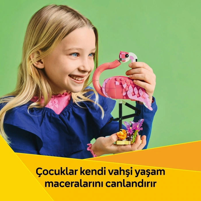 LEGO Creator 3ü 1 Arada Vahşi Hayvanlar: Pembe Flamingo 31170