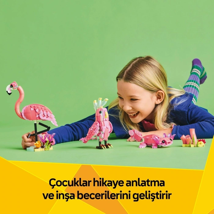 LEGO Creator 3ü 1 Arada Vahşi Hayvanlar: Pembe Flamingo 31170