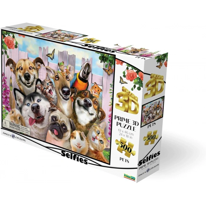 Prime 3D Pet Selfie 500 Parça Yetişkin Puzzle 10062
