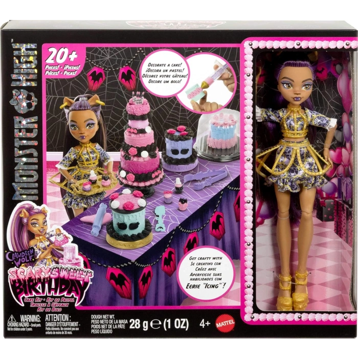 Monster High Scary Sweet Birthday Clawdeenin Pasta Yapım Seti JBG78