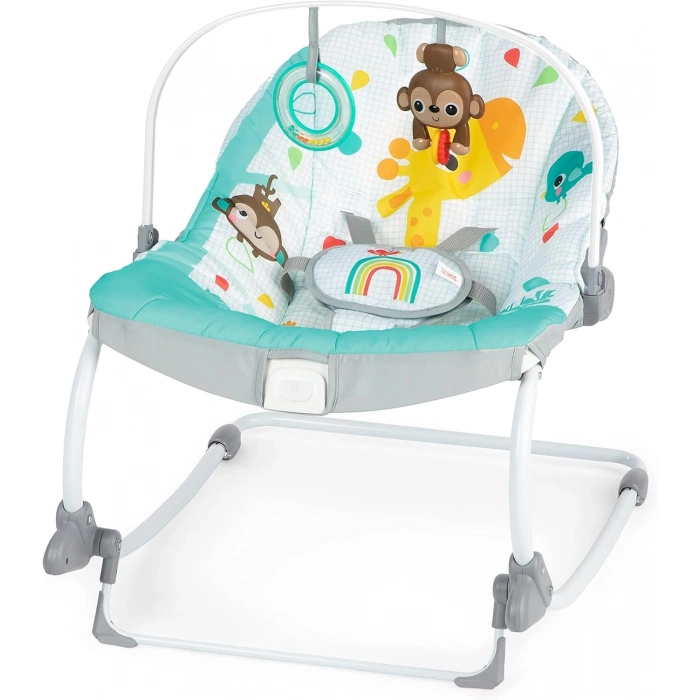 Bright Starts Wild Vibes Ana Kucağı Yatıştırıcı Titreşimler Çıkarılabilir Oyuncak Barı Bebek Koltuğu (18 kg kadar)