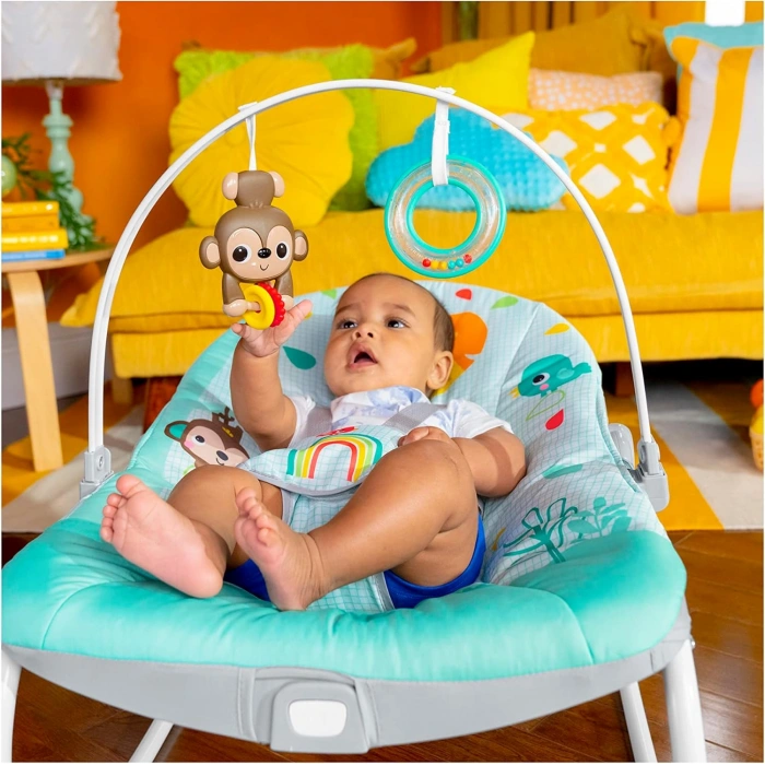 Bright Starts Wild Vibes Ana Kucağı Yatıştırıcı Titreşimler Çıkarılabilir Oyuncak Barı Bebek Koltuğu (18 kg kadar)
