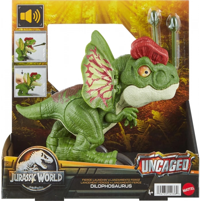 Jurassic World Uncaged İnteraktif Dilophosaurus Figürü HNT65