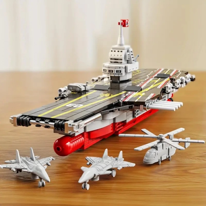 712 Parça Gemi Modeli Yapım Blokları Seti 6 Yaş ve üzeri Hava Kuvvetleri Gemisi Modeli Kit