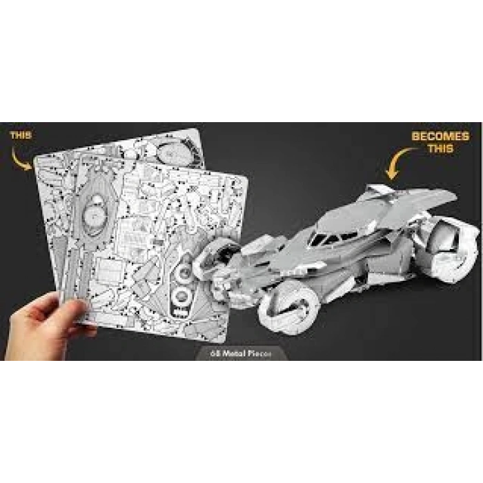 Adaletin Şafağı Batmobile 3D Metal Maket Bulmaca Puzzle modeli kitleri DIY 14+ Yaş 64+ parça
