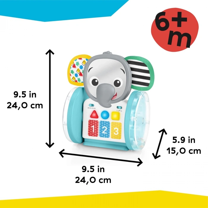 Baby Einstein Chase & Tap Earl Crawling Bebek Oyuncağı, Ayna Ve Müzikli, 6 Aylık Ve Daha Büyük Bebekler İçin