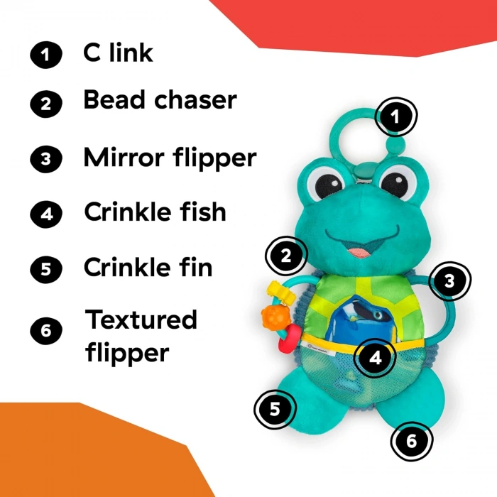 Baby Einstein Ocean Explorers Neptune’s Duyusal Yardımcı Etkinlik Pelüş Oyuncak